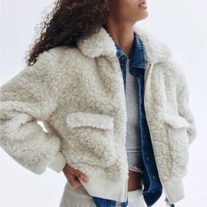 H&M Teddy Sherpa Jacket NWOT